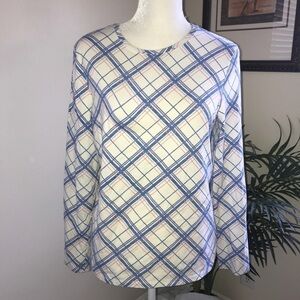 Talbots Fitted Knit Long Sleeve Top L